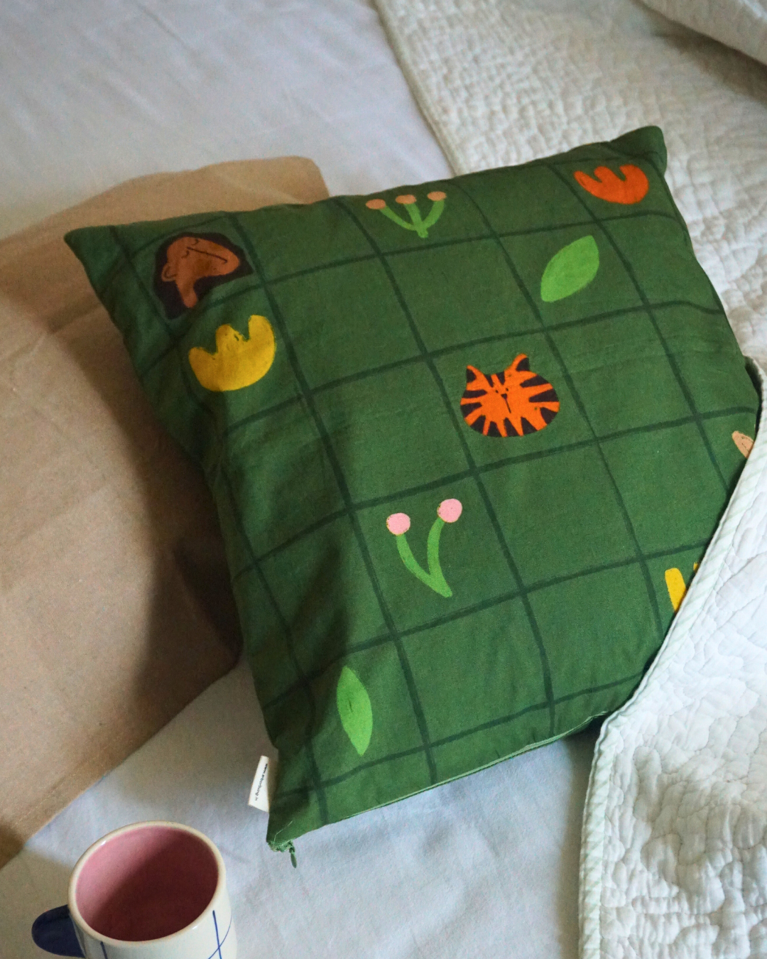 The Girl and her Pet I Cushion Cover