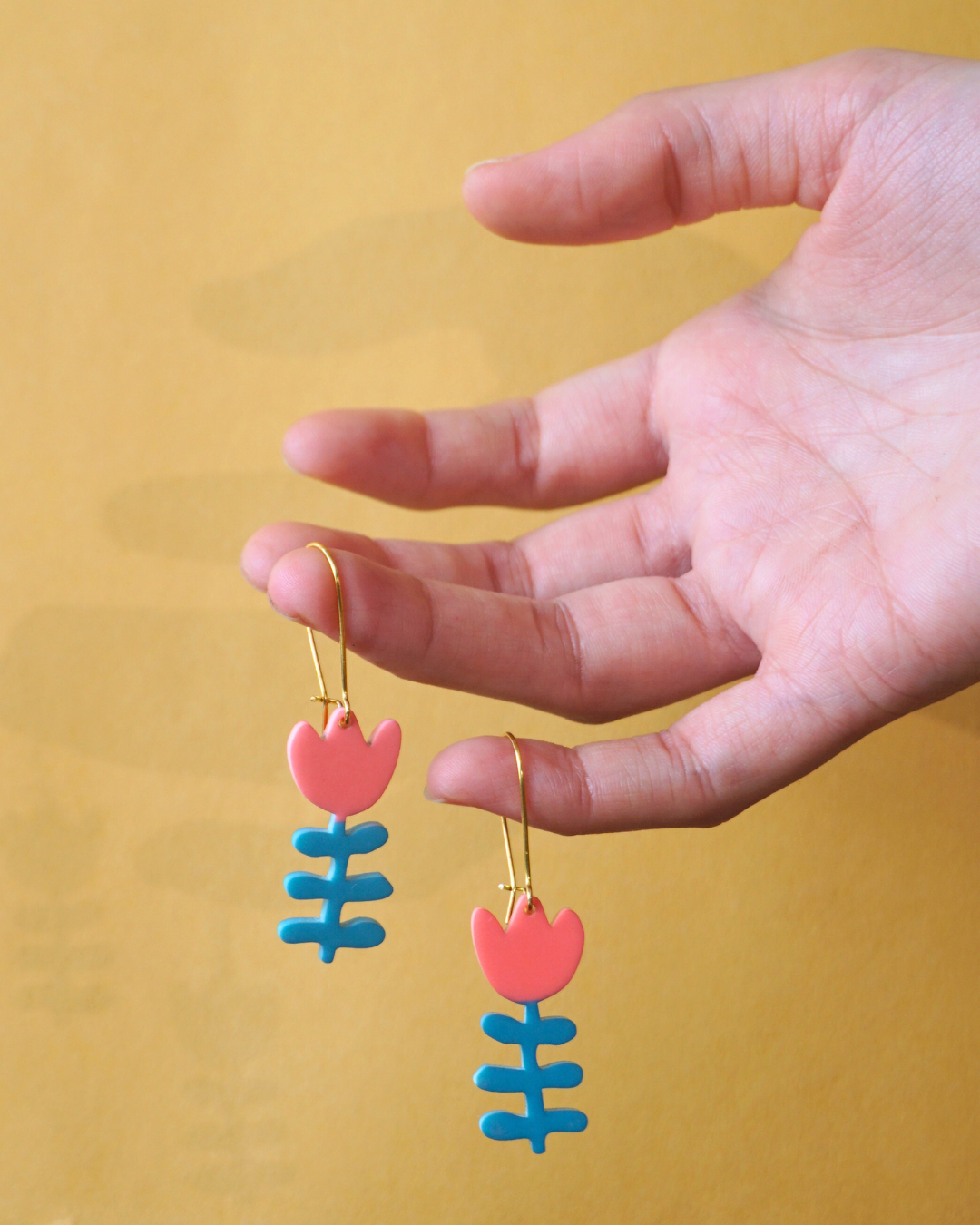 Pink Bud Earrings