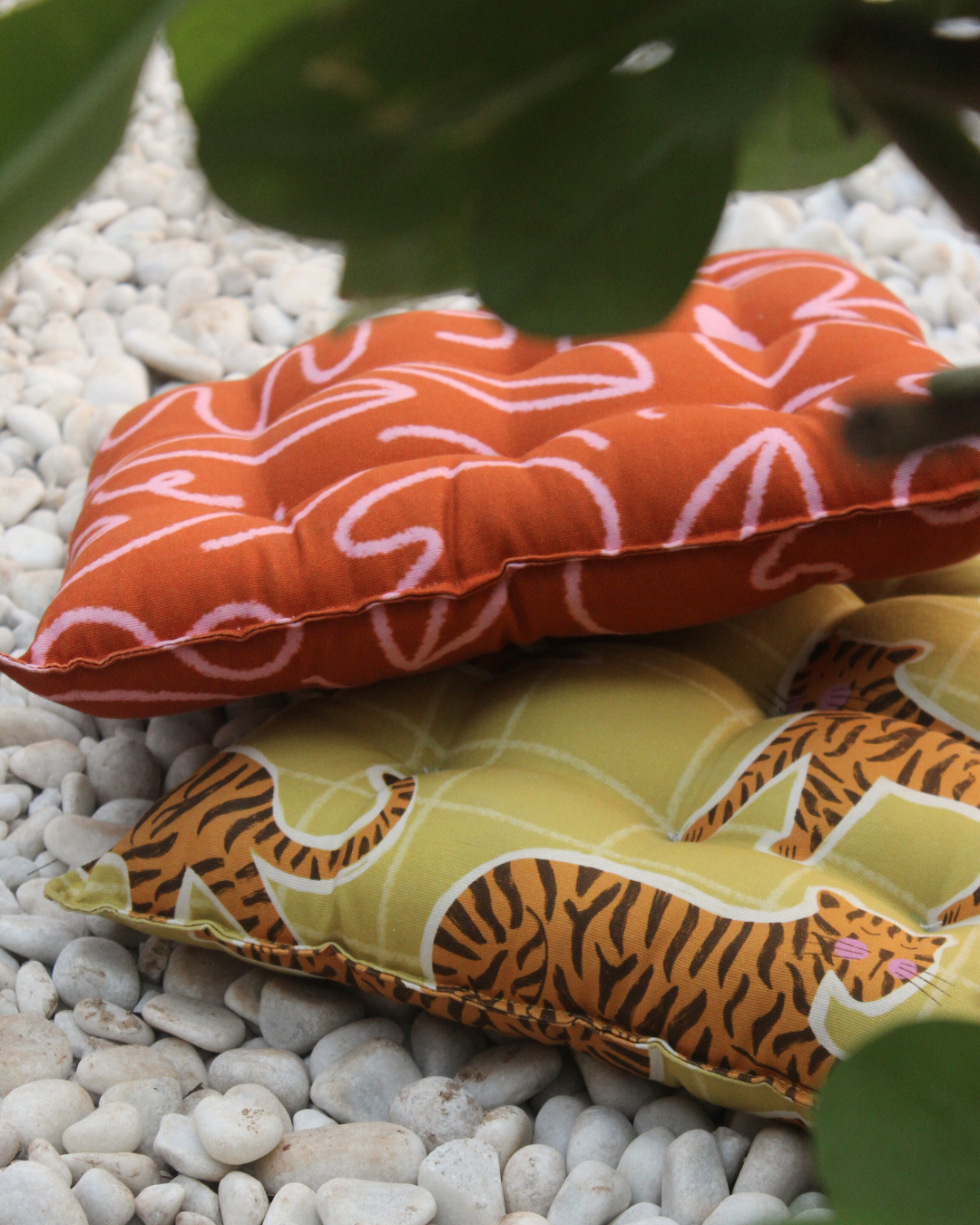 Doodle Floral I Floor Cushion