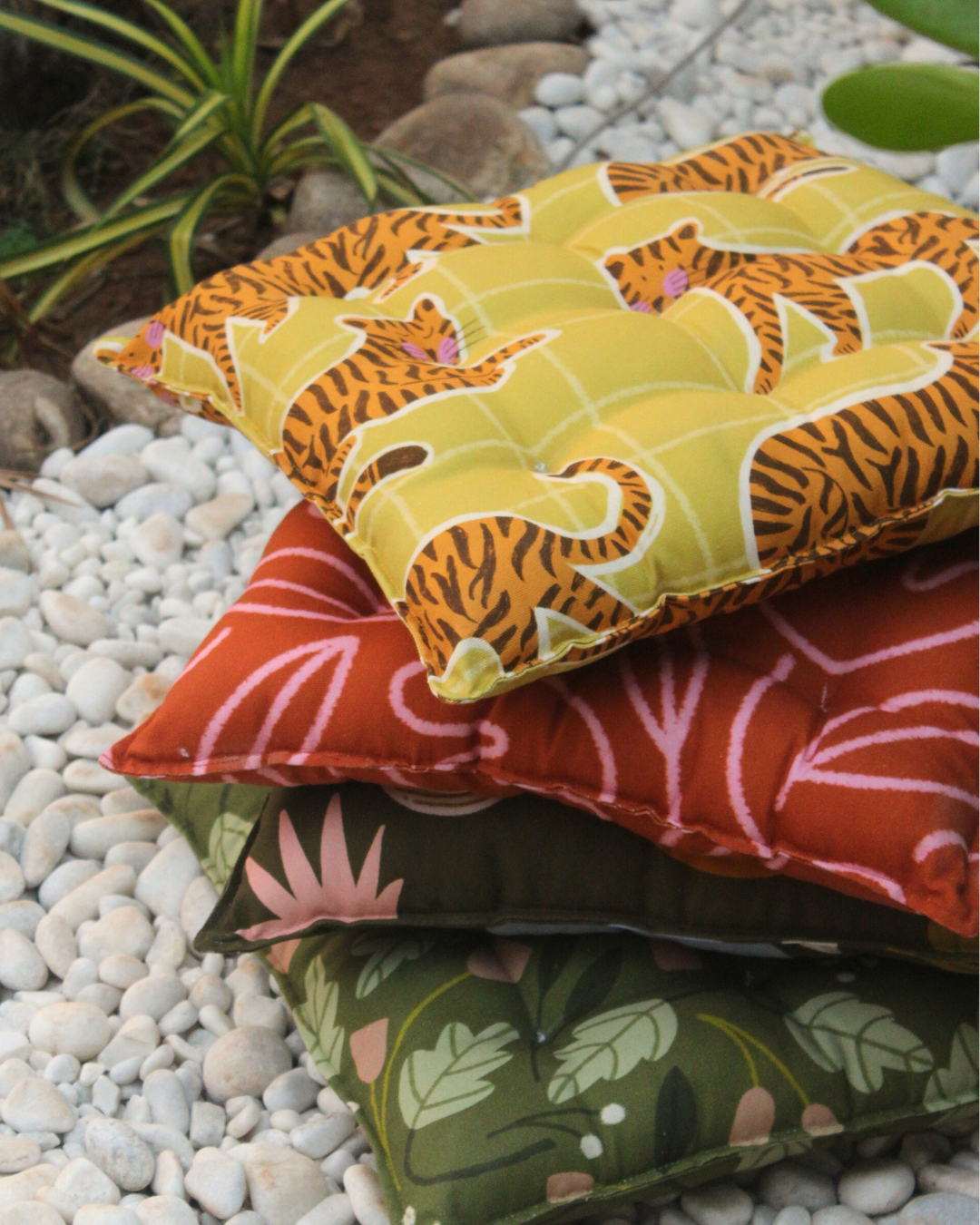 Tiger in the Bush I Floor Cushion