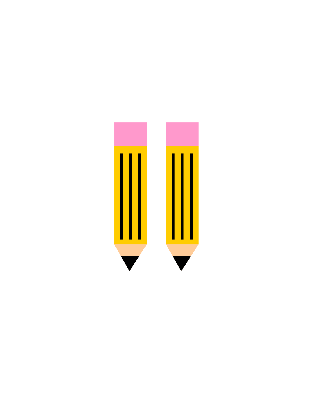 Pencil Earrings