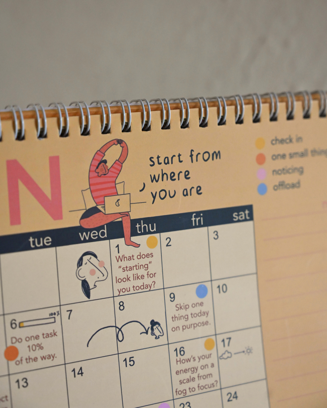 One day at a Time - desk calendar 2026