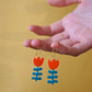 Orange Bud Earrings