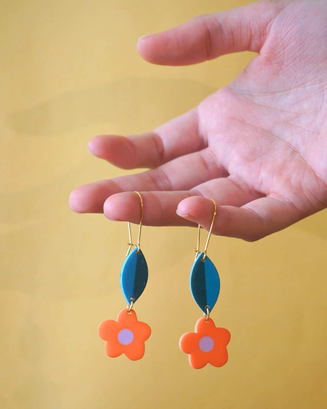Orange Bloom Earring