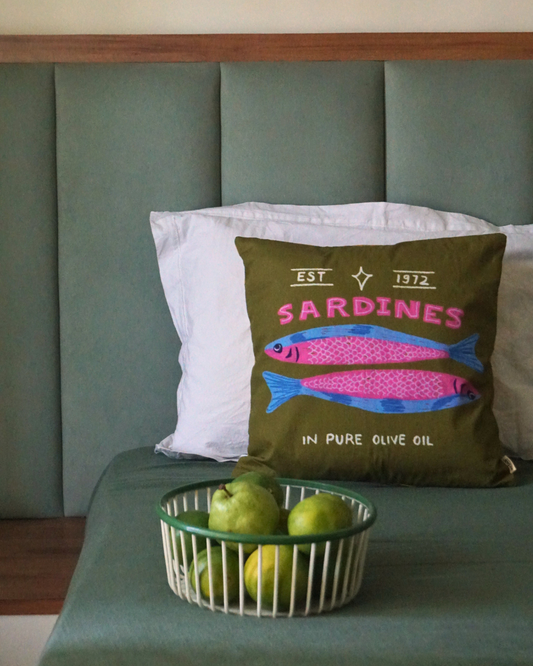 Sardines I Cushion Cover