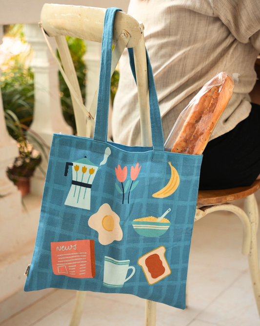 Breakfast Story Tote