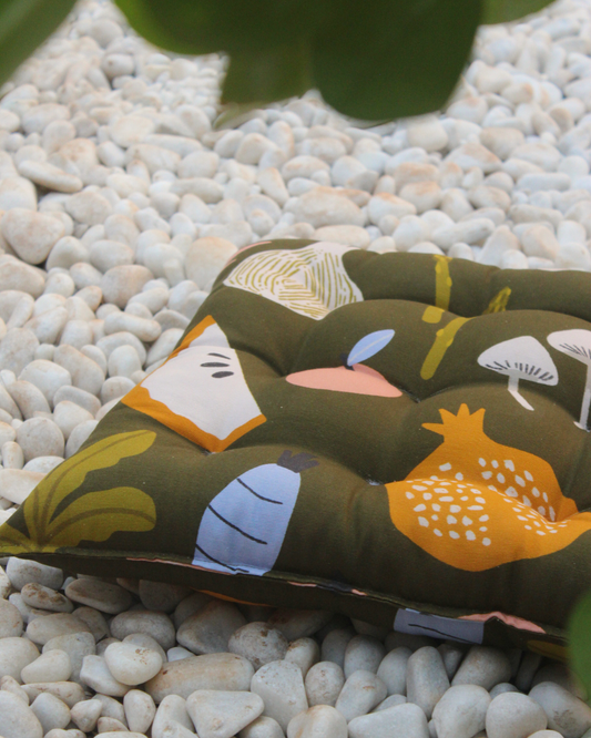 Vegetable in my Garden I Floor Cushion